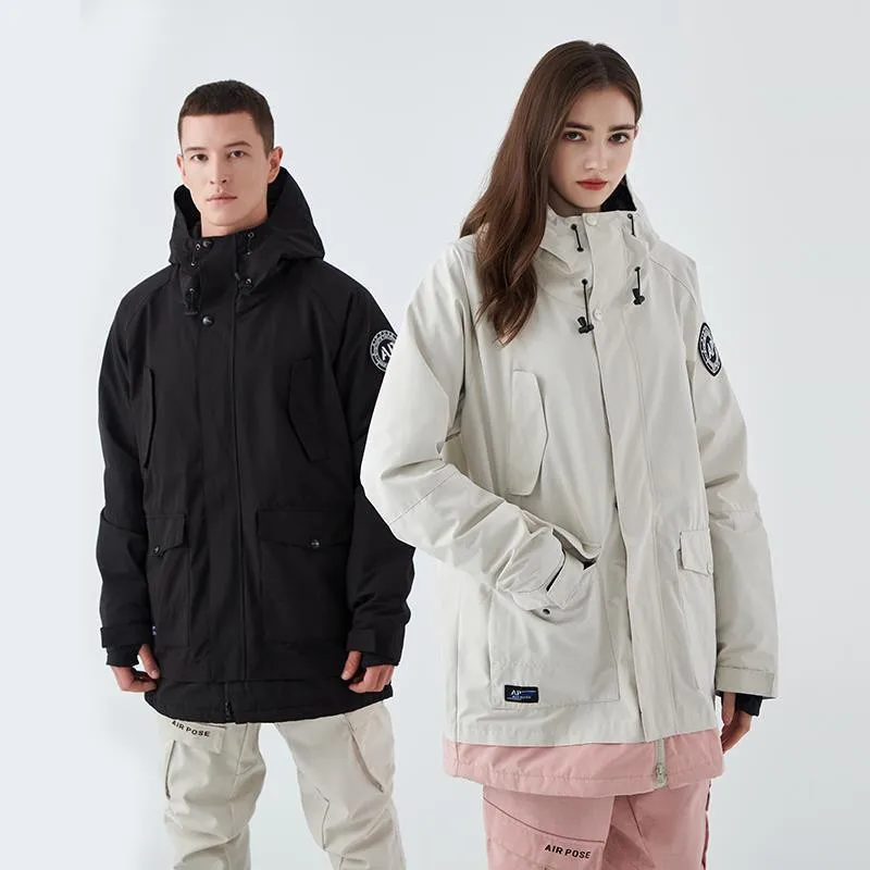 Coat Winter Warm Waterproof Outdoor Sports Snowboard Clothies Pink Black