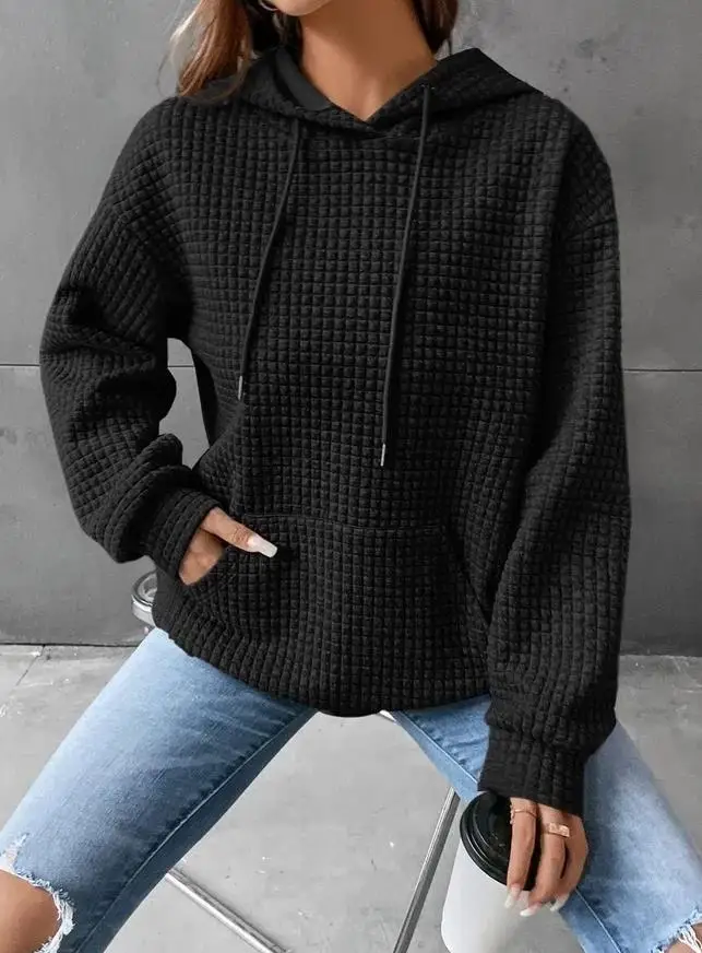 Женский Повседневный свитер с капюшоном