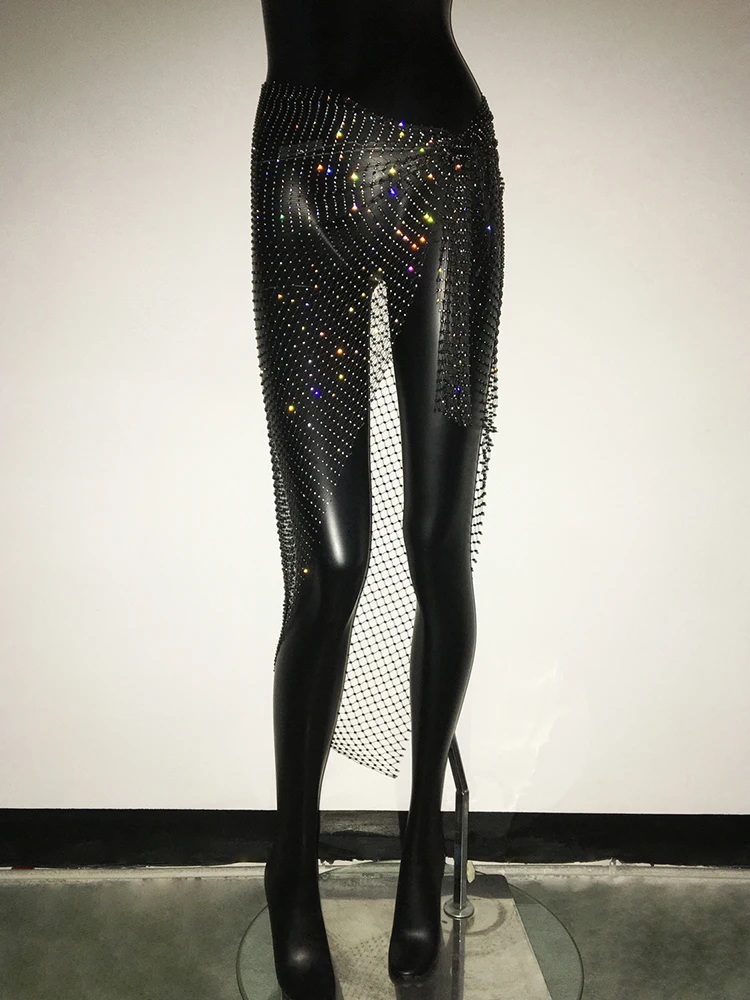 Женская прозрачная мини-юбка