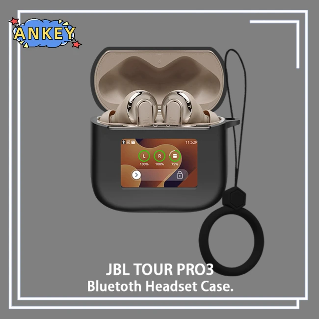 Чехол для JBL Tour Pro3 защитный чехол с защитой от падения Мягкие силиконовые