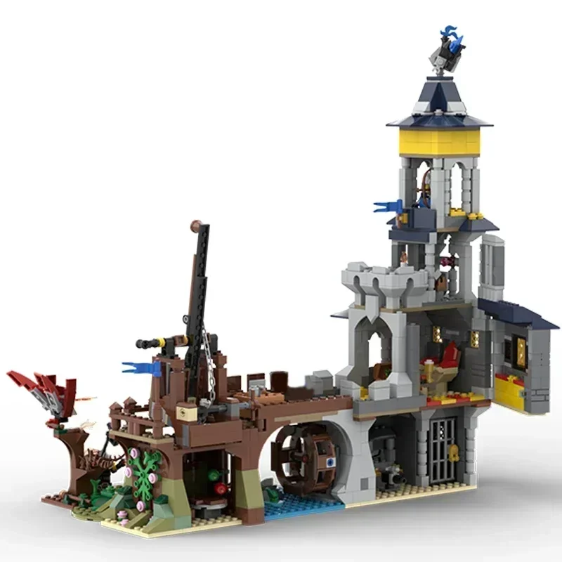 Военная Модель Moc строительные блоки черный Сокол технология Trebuchet модульные