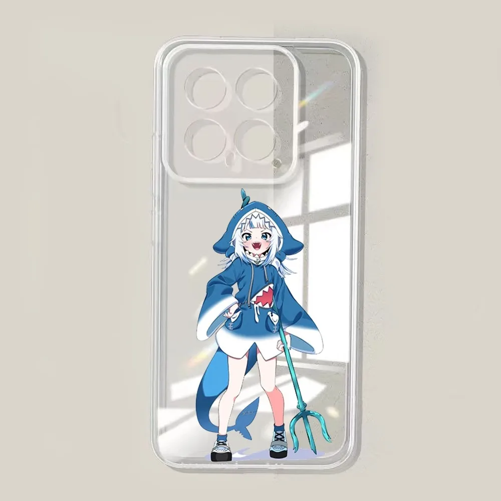 Чехол для телефона с изображением аниме Hololive Gawr Gura Xiaomi 11 Redmi Note 5G 8T 9A 9 10T Note8Pro Note9