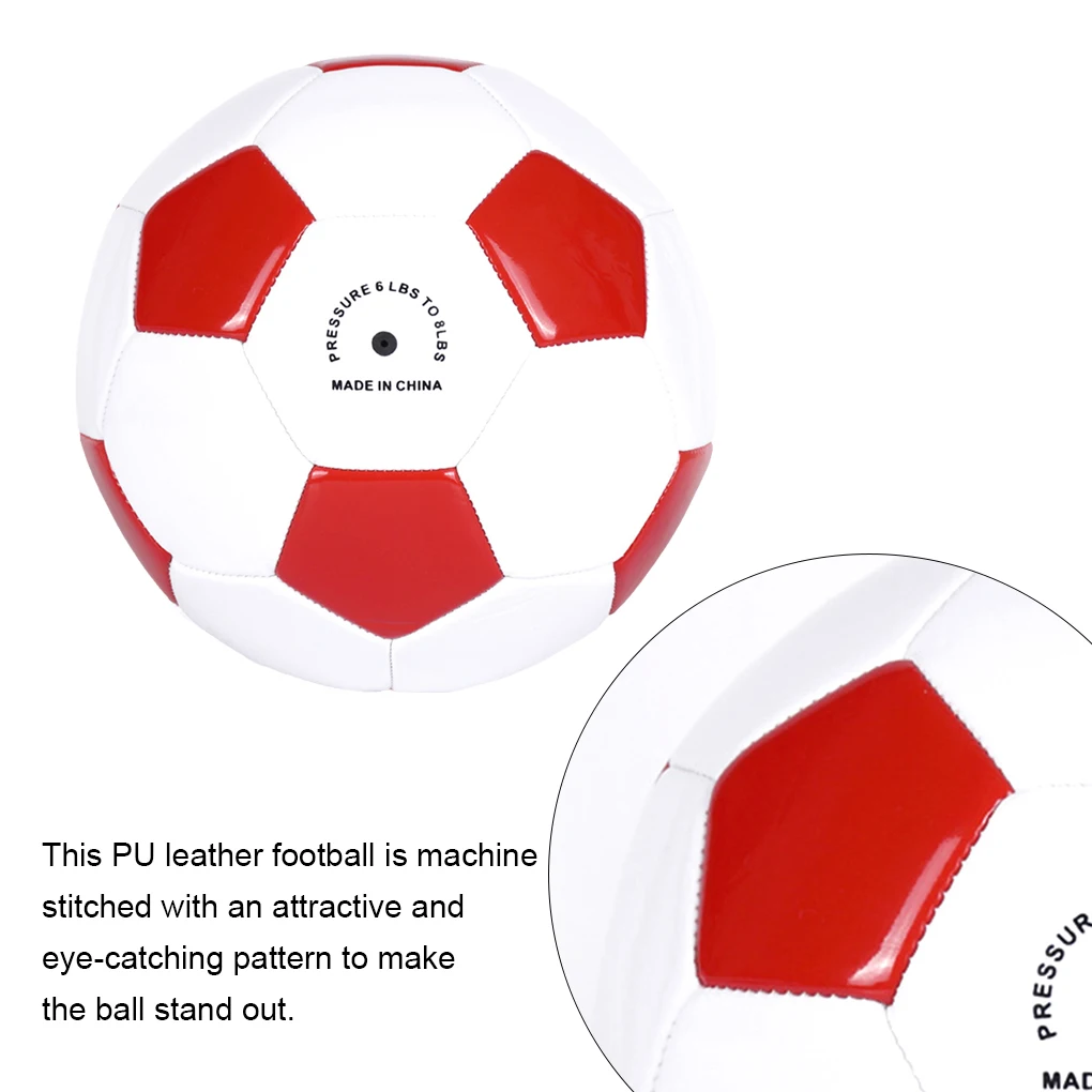 

Size 5 Teenager Adults Soccer PU Leather Training Playground Football Inflatable Professional Sports Ball Replacement