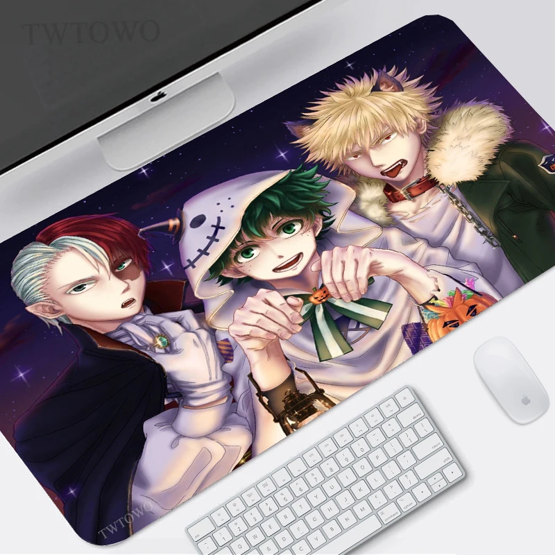 

Anime My Hero Academia Mouse Pad Gamer XL Large Computer Home HD Mousepad XXL Desk Mats Office Carpet Anti Slip PC Table Mat