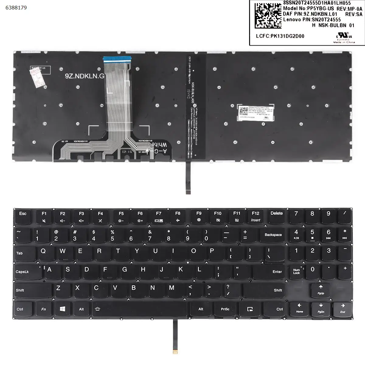 

Клавиатура US для ноутбука Lenovo Legion Y520 Y520-15IKB R720 R720-15IKB Y520-15IKBA Y520-15IKBM Y520-15IKBN Y720-15IKB