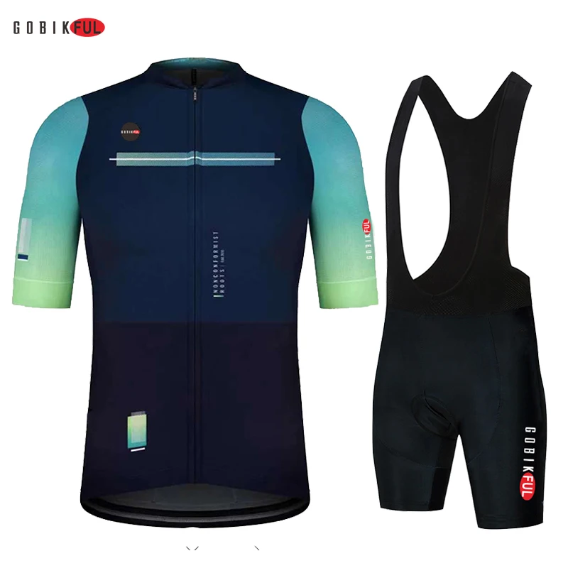 

2023 Summer GOBIK New Team Men Cycling Jersey Clothing Black Short Sleeve Breathable Quick Dry Cycle Jersey Clothes Spain