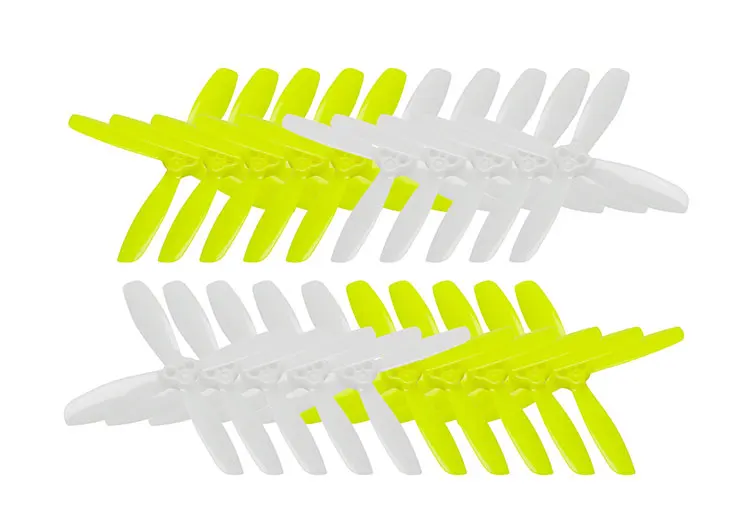 2535/2 5 дюймов 4 лопасти пропеллер яркий пар зеленый и белый для RC Racing mini FPV Drone Prop |