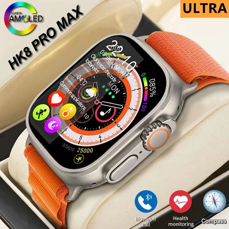 

2023 New HK8 Pro Max Ultra Smart Watch Men Series 8 49mm 2.12 Inch High Refresh Rtae Screen NFC Smartwatch Women For Apple Watch