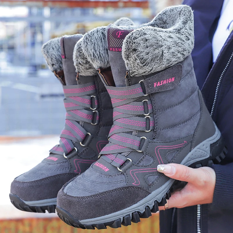 

2023 Cross-border large size women's snow boots walking cotton shoes for the elderly