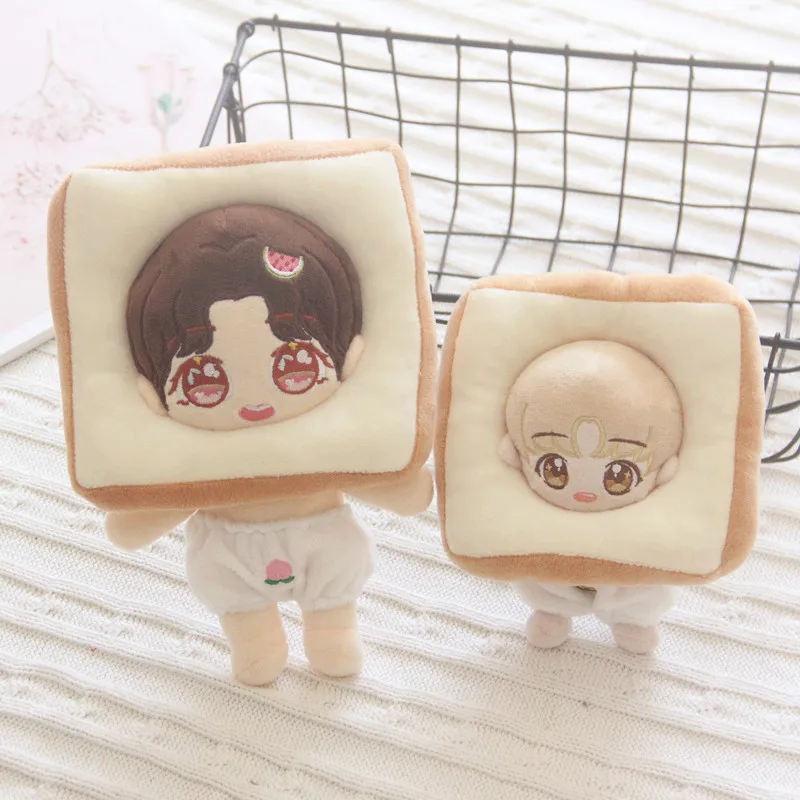 

Плюшевые куклы YiBo со звездами и идолом, 20 см, еда, хлеб, шляпа, куклы, аксессуары, подарок, сменная одежда, игрушки, подарок