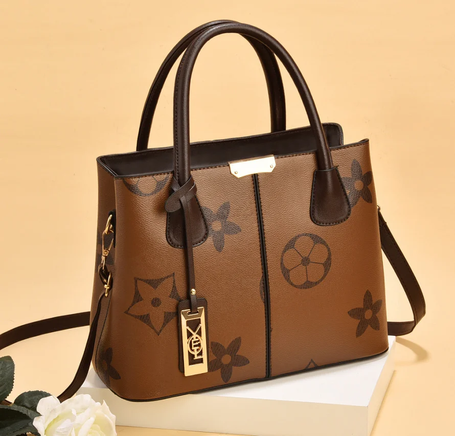 

Women's bag fashion handbag large capacity middle aged mother's Women's Shoulder Messenger bags for 2022 new luxury handbags