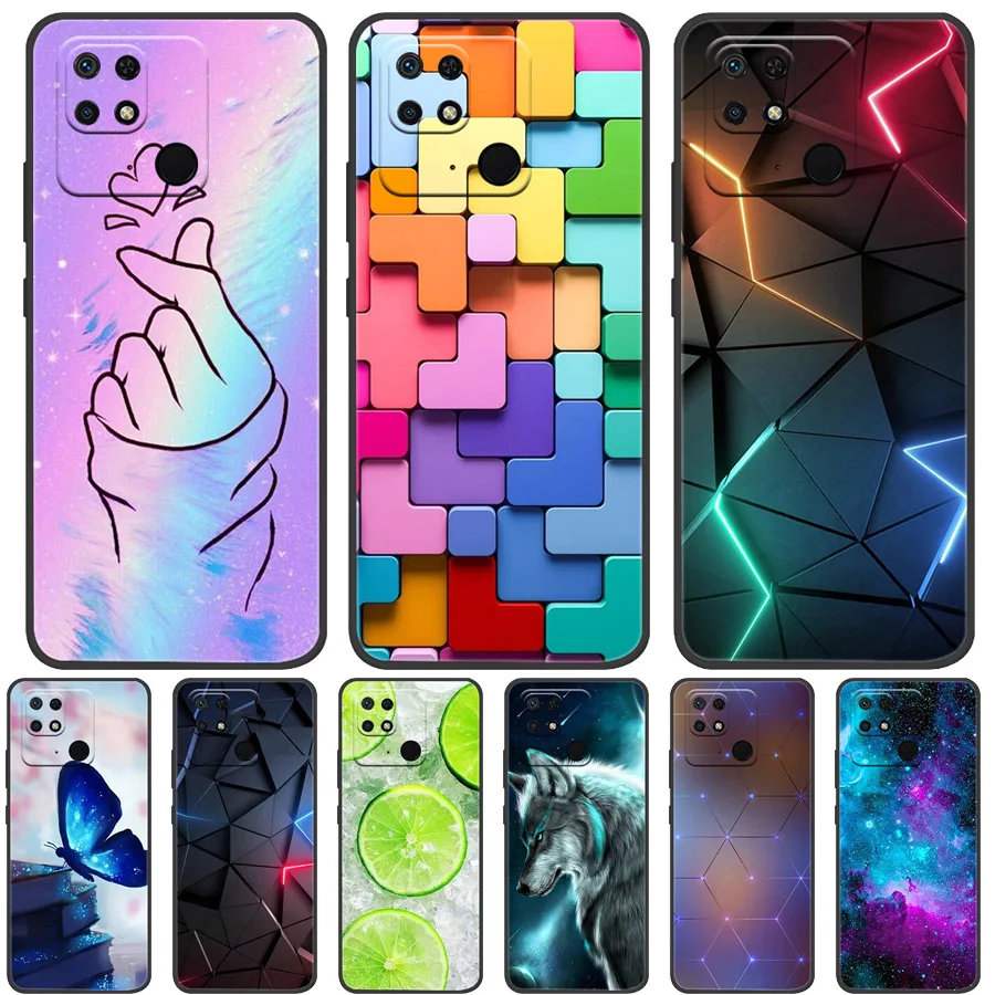 

For Xiaomi Redmi 10C Case 10 C 6.71 Painted Silicone Soft TPU Funda Cases For Xiaomi Redmi 10C Cover Cool Fundas Coque Redmi10C