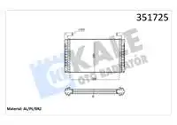 

Радиатор нагревателя для 351725 MAGNUM