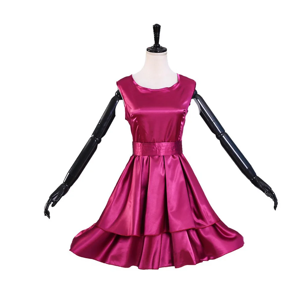 

Spy cos Family Anya Forger Cosplay Costume Top Pants Outfits Red Dress Halloween Carnival Suit