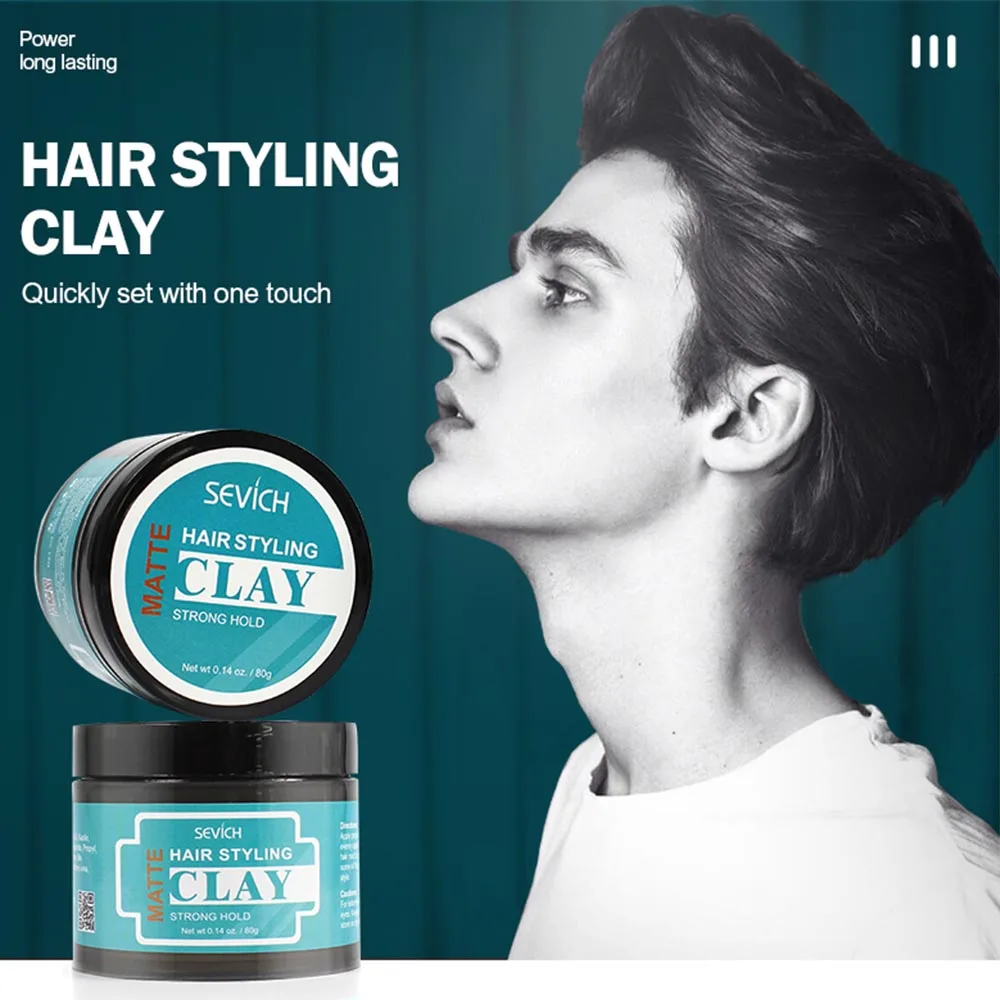

Hair Styling Clay Long-lasting Hair Clay Dry Stereotypes Type Clay Disposable Strong Modeling Mud Shape Hair Wax