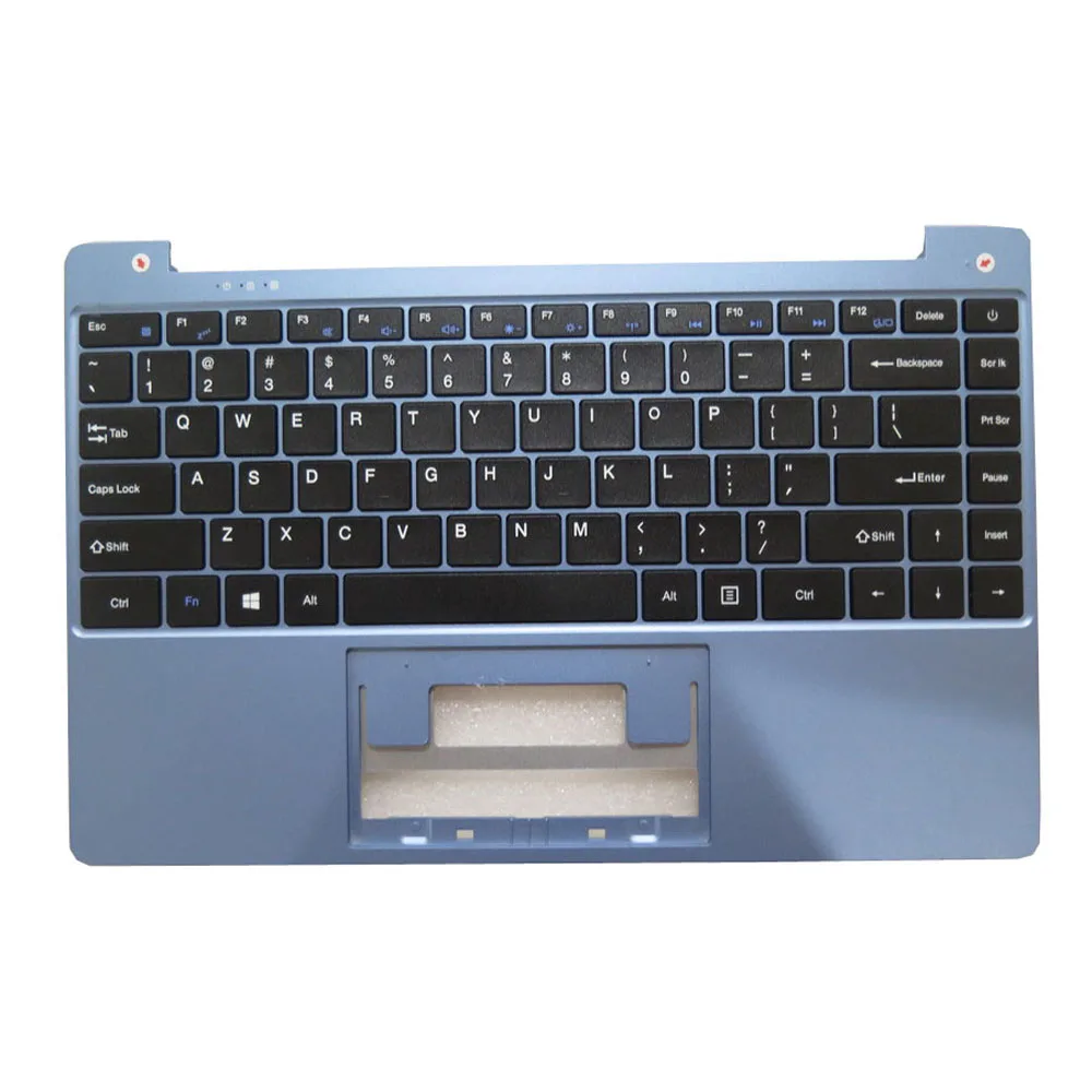 Черная серебристая золотисто-синяя подставка для рук и американская клавиатура