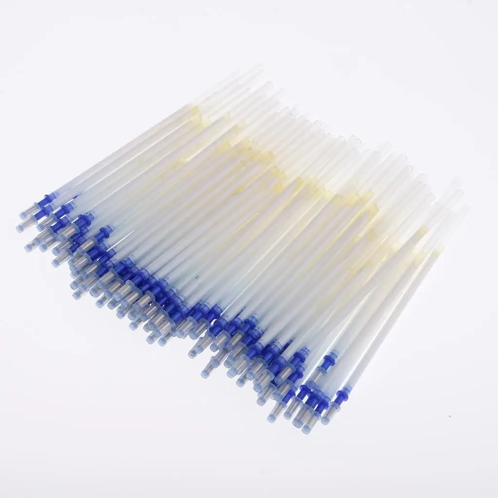 

100pcs Leather Sliver Line Painting Pen Mercury Sliver Refill Pen White