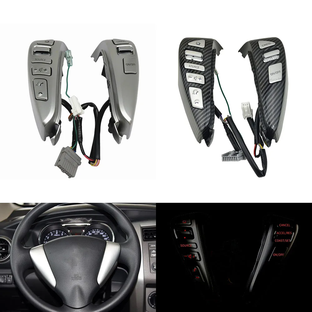 Steering Wheel Cruise Control Bluetooth Switches For Nissan Sentra Livina Sylphy Versa Car Styling 25550-3DA6A 255503DA6A