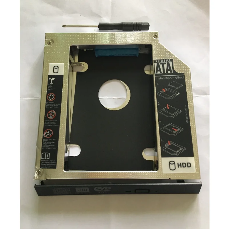 12,7 мм SATA 2nd SSD HDD Caddy для Toshiba Satellite A660 A660d A665 A665d P850 P855 F501 F55, жесткий диск Caddy