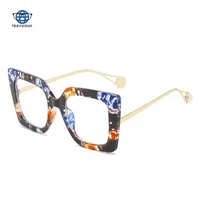teenyoun trade optical mirror pc full frame womens frame punk square frame two color frame anti blue light
