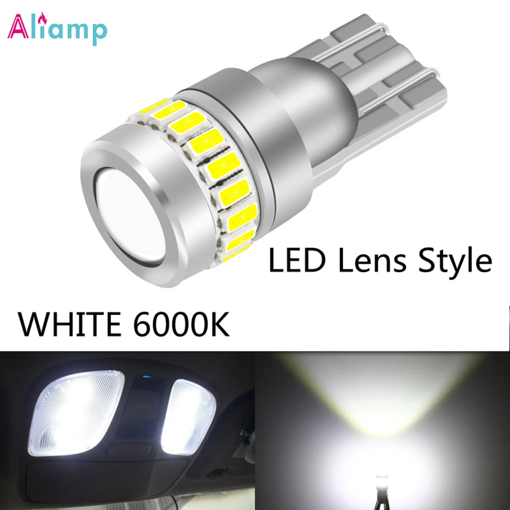 

Led T10 W5W Bulbs 168 3030 SMD Signal Lamp Dome Reading License Plate Light Car Interior Lights Wedge Blue White 12V 4PCS