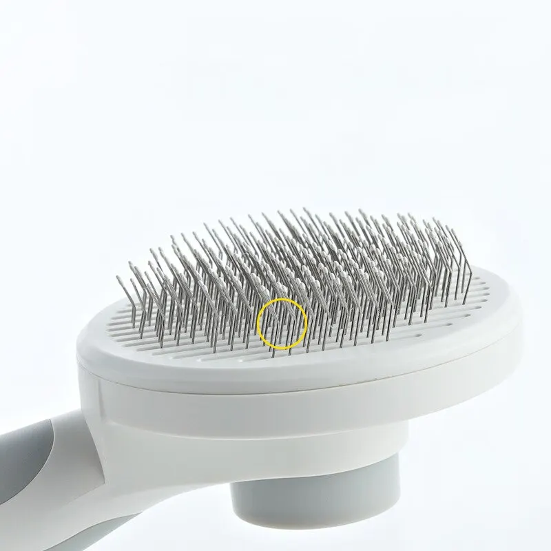 

For Self Easy Cleaning Slicker Brush for Dog and Cat Removes Undercoat Tangled Hair Massages Particle Pet Comb Improves