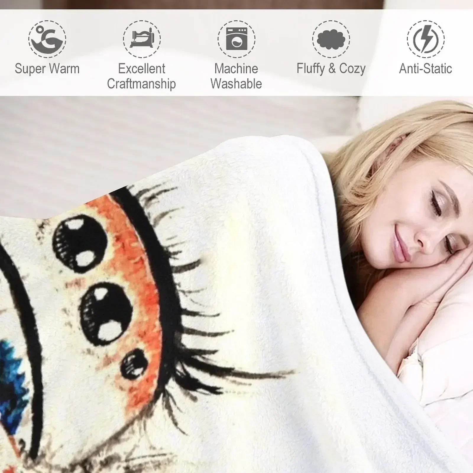 Фид. Регус прыгающий паук акварельное плед одеяло милые клетчатые покрывала