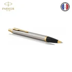 Ручка шариковая Parker IM Core K321 Brushed Metal GT, синие чернила (1931670), быстрая доставка из РФ, сделано во Франции