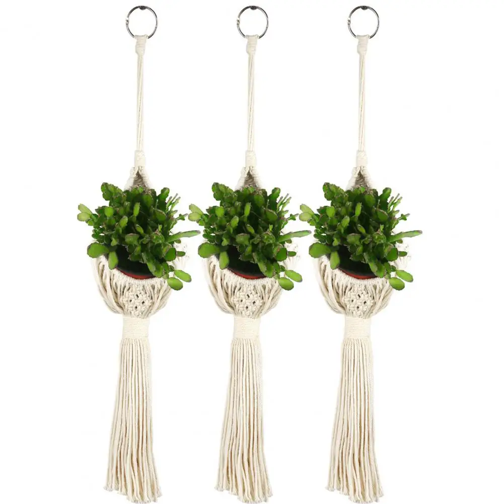 Premium Lightweight Breathable Boho Style Plant Hanger for Indoor Hanging Planter Hanging Plant Basket