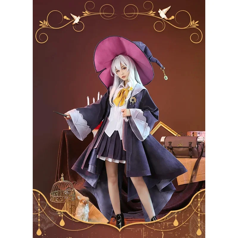 Аниме Манга Блуждающая Ведьма: Путешествие Элейны Косплей Костюм Женский