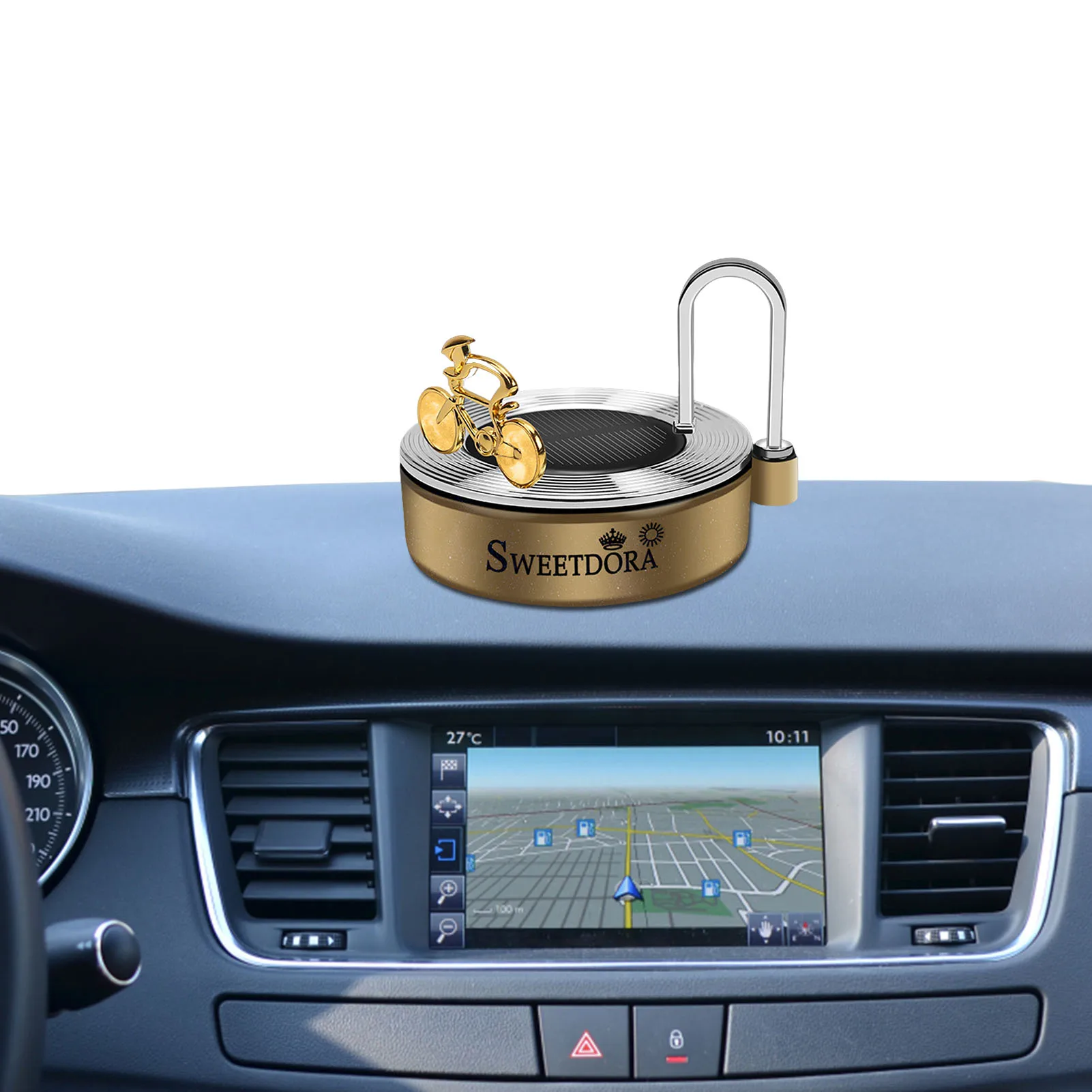 

Автомобильный ароматерапия, орнамент мягкий аромат диффузор для эфирных масел для салона автомобиля ароматерапия на солнечных батареях в ...