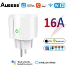 Tuya Smart Plug WiFi Socket EU 16A Power Monitor Функция синхронизации Управление голосовым управлением работает с Alexa Google Assistant Alice