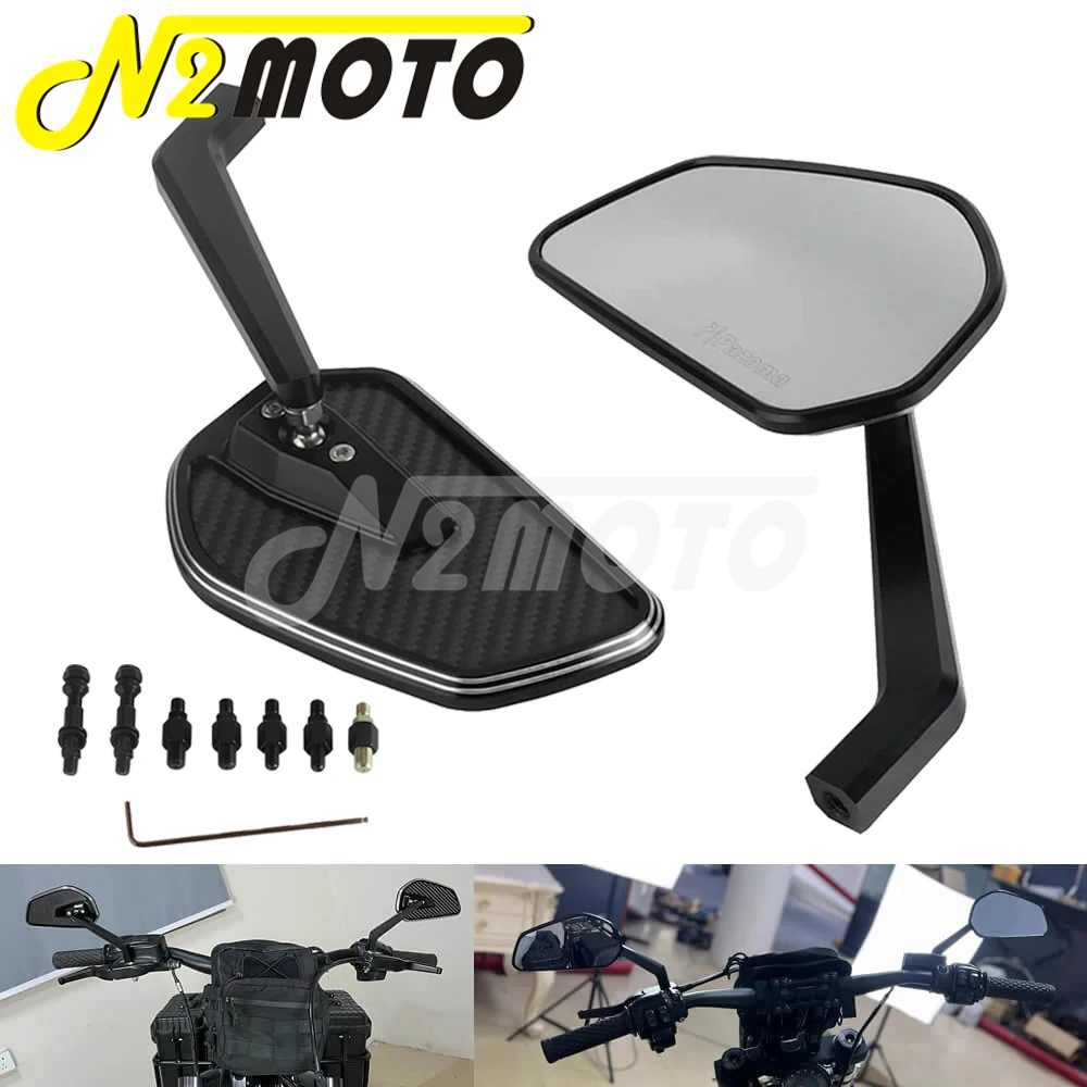 Мотоциклетные зеркала заднего вида для Harley Softail Low Rider ST S Slim Street Bob Pan America Touring Dyna, левое и правое боковое зеркало