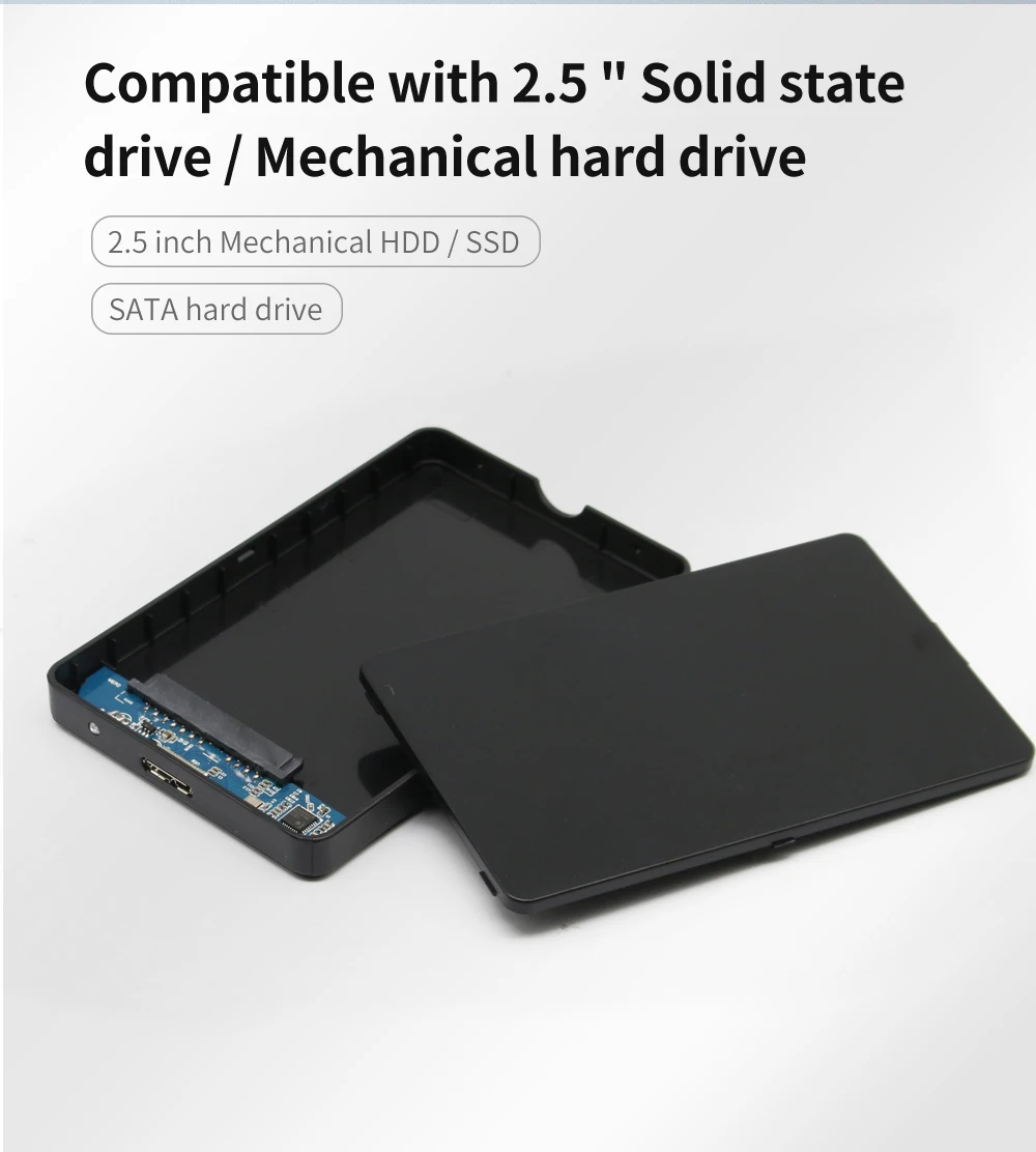 

Чехол для внешнего жесткого диска 2022 дюйма, Sata к USB 2,5