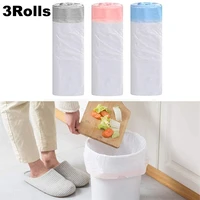 3 rolls 20l bin liners bin bags with drawstring handle strong tall trash bags unscented indoor garbage bags for bedroom kitchen