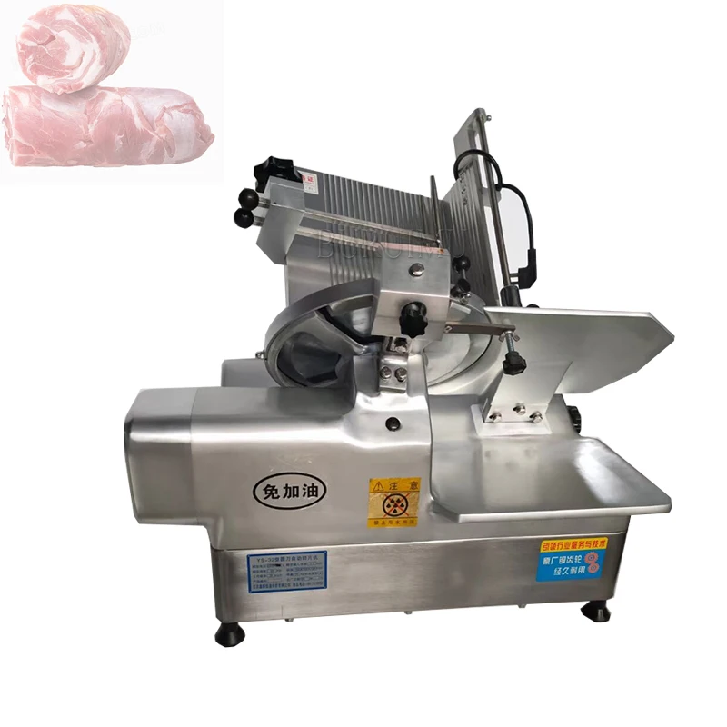 

Lamb Slicer Electric Meat Slicer Commercial Ham Meat Cutter Semi-automatic Frozen Meat Cutting Machine 220V 110V
