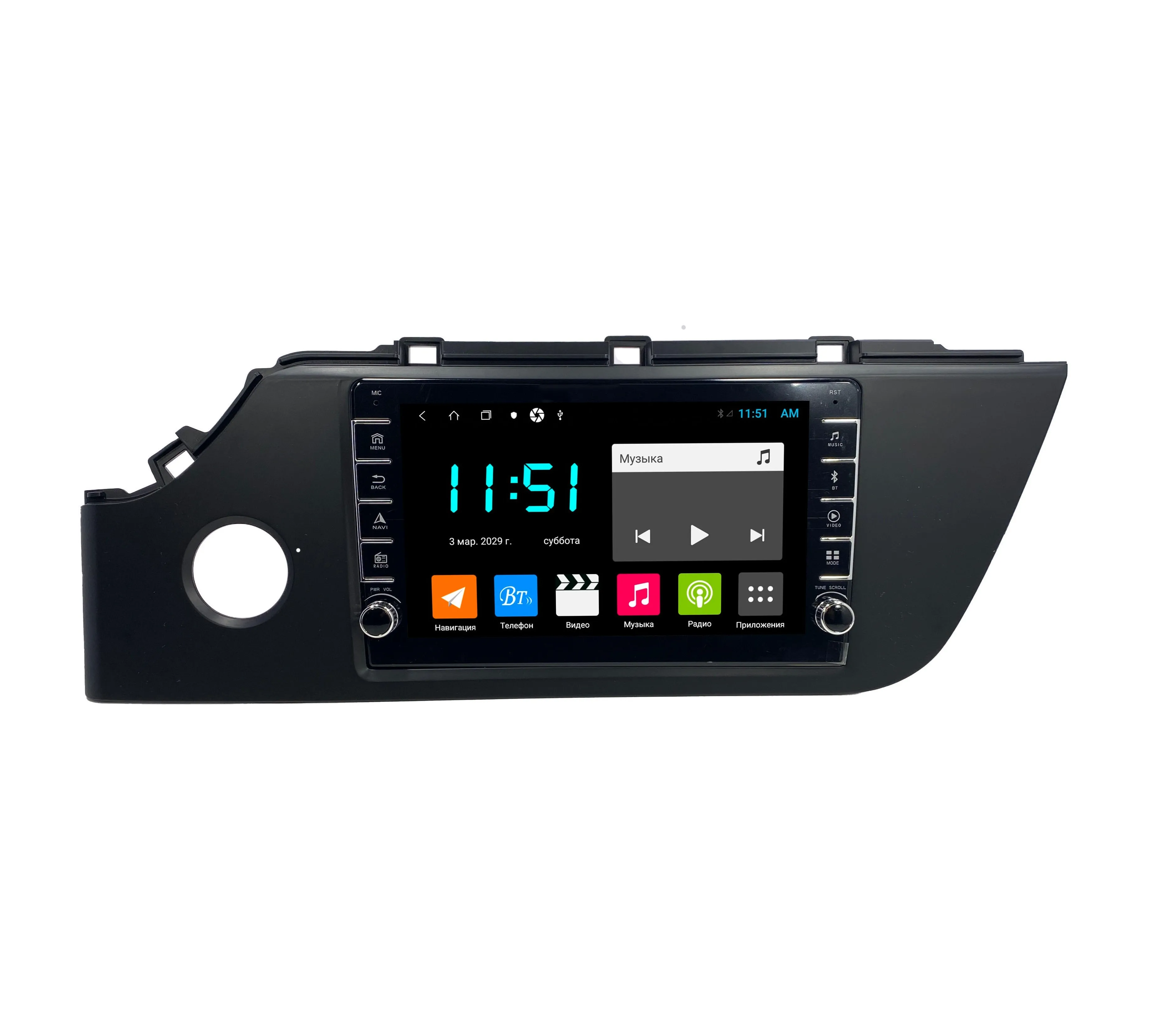 Штатная магнитола на KIA Rio 2021+ Киа Рио автомагнитола 2 DIN DVD GPS android мультимедиа