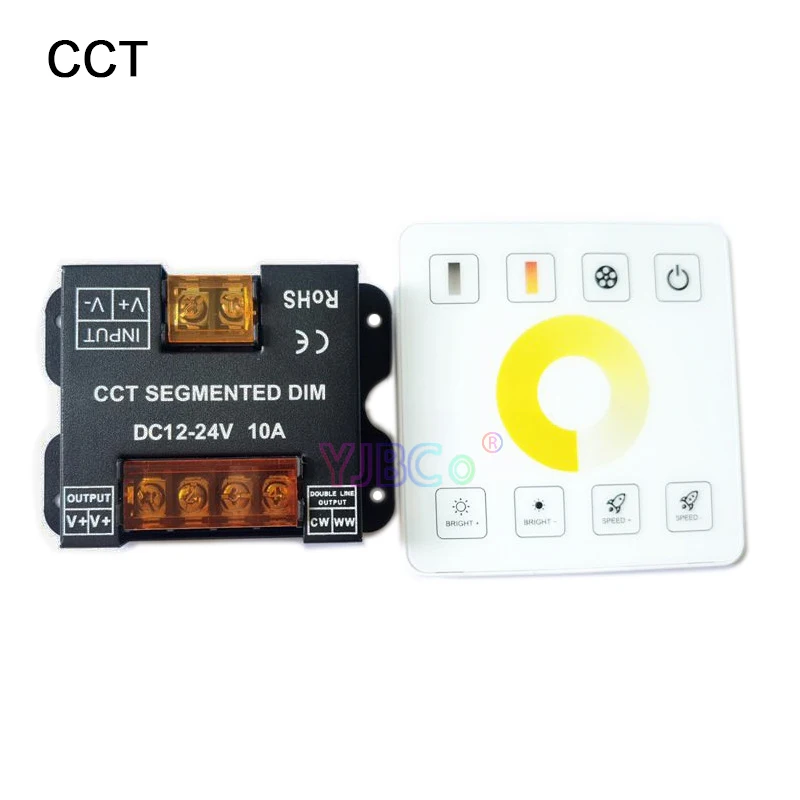 2.4G RF Single color/CCT/RGB/RGBW/RGBWC(RGB+CCT) LED Strip Controller DC 5V 12V 24V Light tape 86 sty Touch Panel Switch Dimmer enlarge