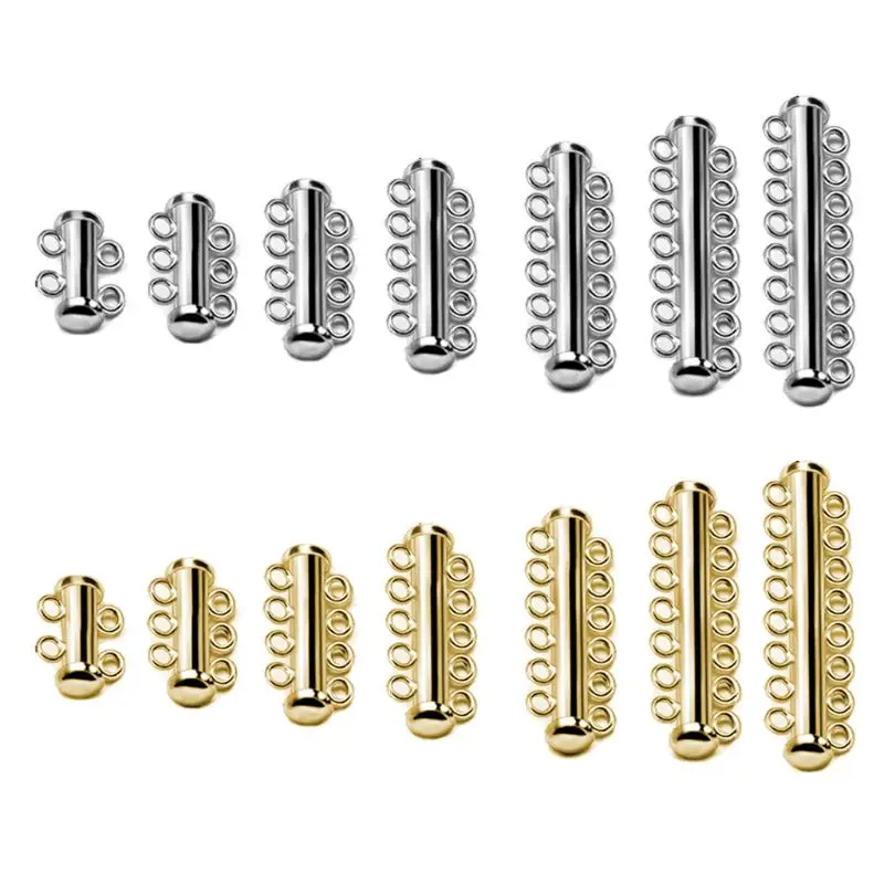 

Strong Magnetic Slider Clasp Buckles Chain Buckle Hook Brass Screw Fastener Clasp Connector for DIY Bracelets Necklaces