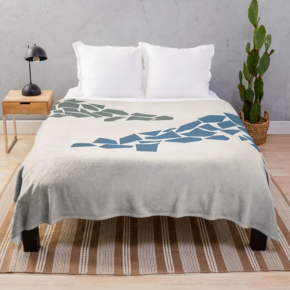 Синий и зеленый - 1968 плед с Робертом Goodnough манга тонкая туристическая кровать