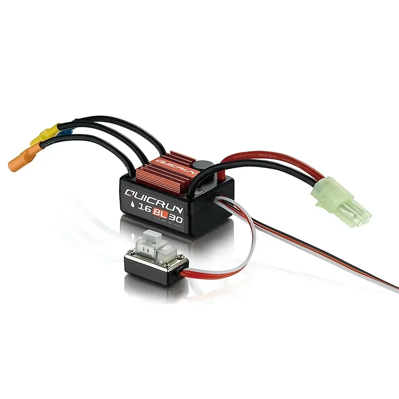Фото HobbyWing QuicRun WP 16BL30 30A Водонепроницаемый бесщеточный регулятор скорости (ESC) и мотор 2435 G3 для радиоуправляемых внедорожников масштаба 1/16 №2