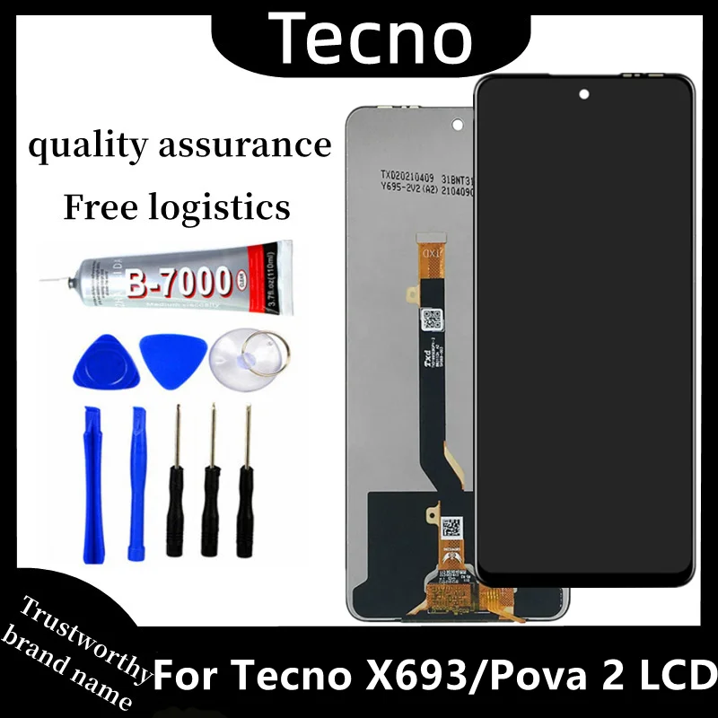 

For Infinix Note 10 X693 Display LCD Touch Screen Digitizer Assembly riparazione sostituzione per Tecno Pova 2 le7 schermo LCD