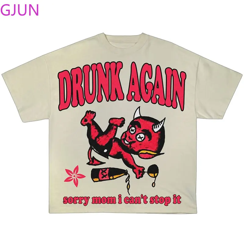 

Футболка мужская хлопковая оверсайз с коротким рукавом и принтом