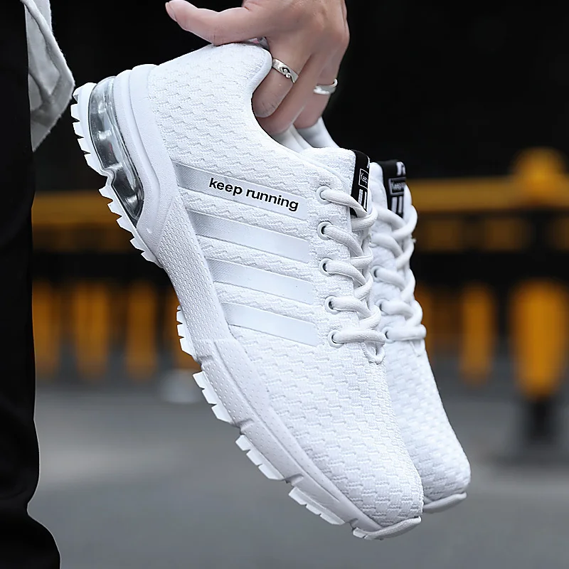 

Men's Sports Shoes Lace-up Summer Shoes Casual Air Cushion Breathable Sizes 35-48