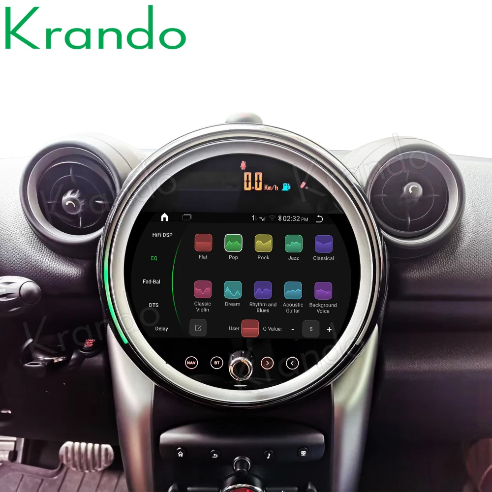

Krando 9" Android 12.0 4G 64G Car Radio Audio Player Multimedia GPS for BMW Mini Cooper R56 R60 2007-2014 Wireless Carplay