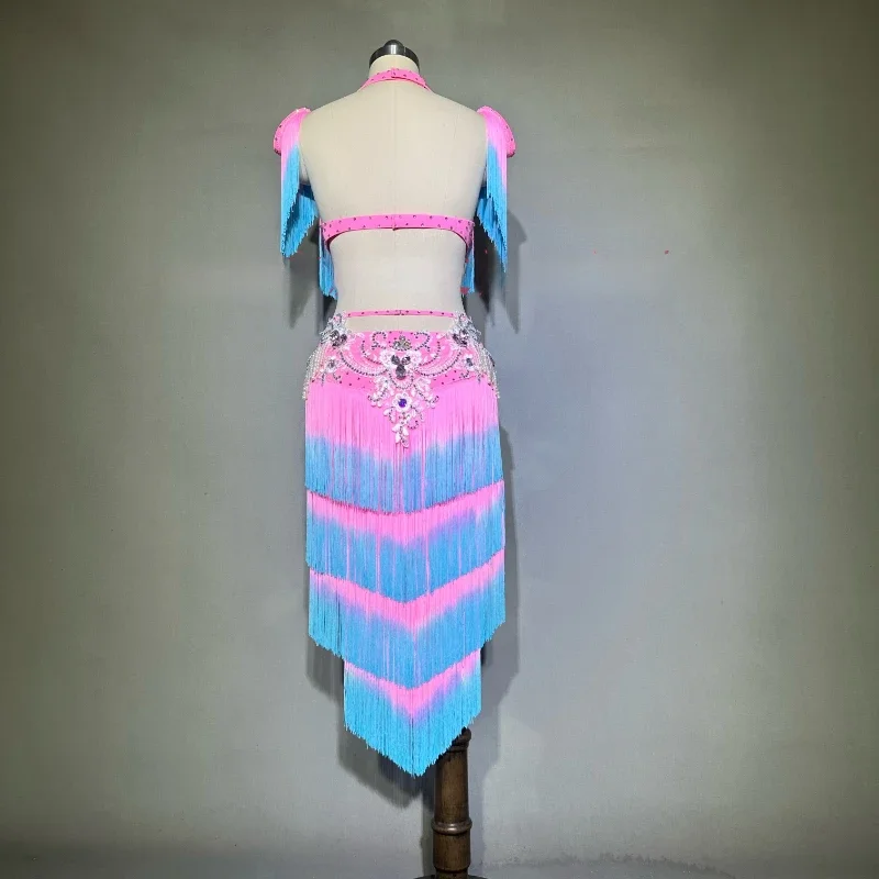 Комплект BellyDance элитный роскошный бюстгальтер со стразами на заказ + юбка с