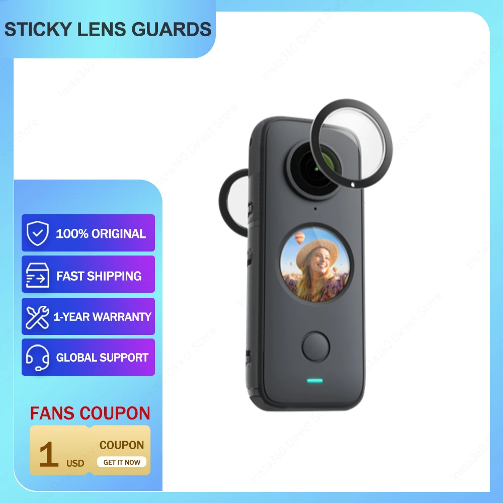

Original Insta360 X3/ONE X2 Sticky Lens Guards Protection the lenses