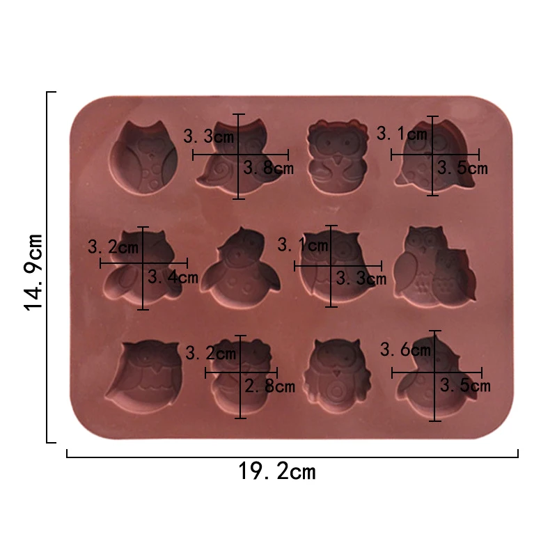 12 вариаций в форме совы стандартные формы антипригарный инструмент для выпечки