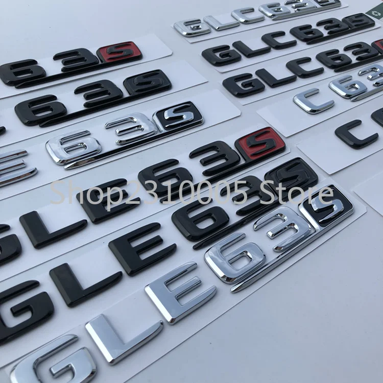 Плоская Эмблема багажника из АБС-пластика 2017 + наклейка на значок для Mercedes Benz AMG C63