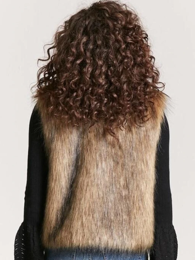 2018 fur vest new Fox Fur Vest long coat fur waistcoat